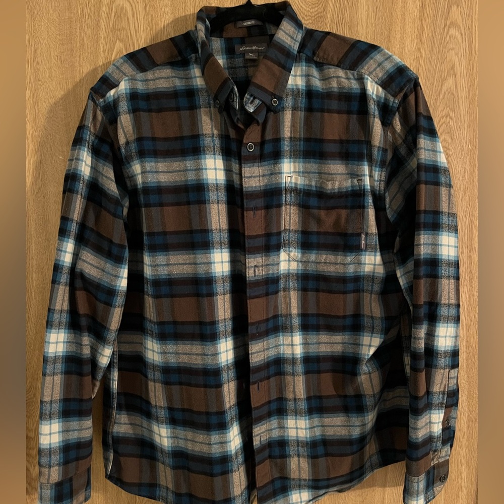 Eddie Bauer Fleece Button Down - XL